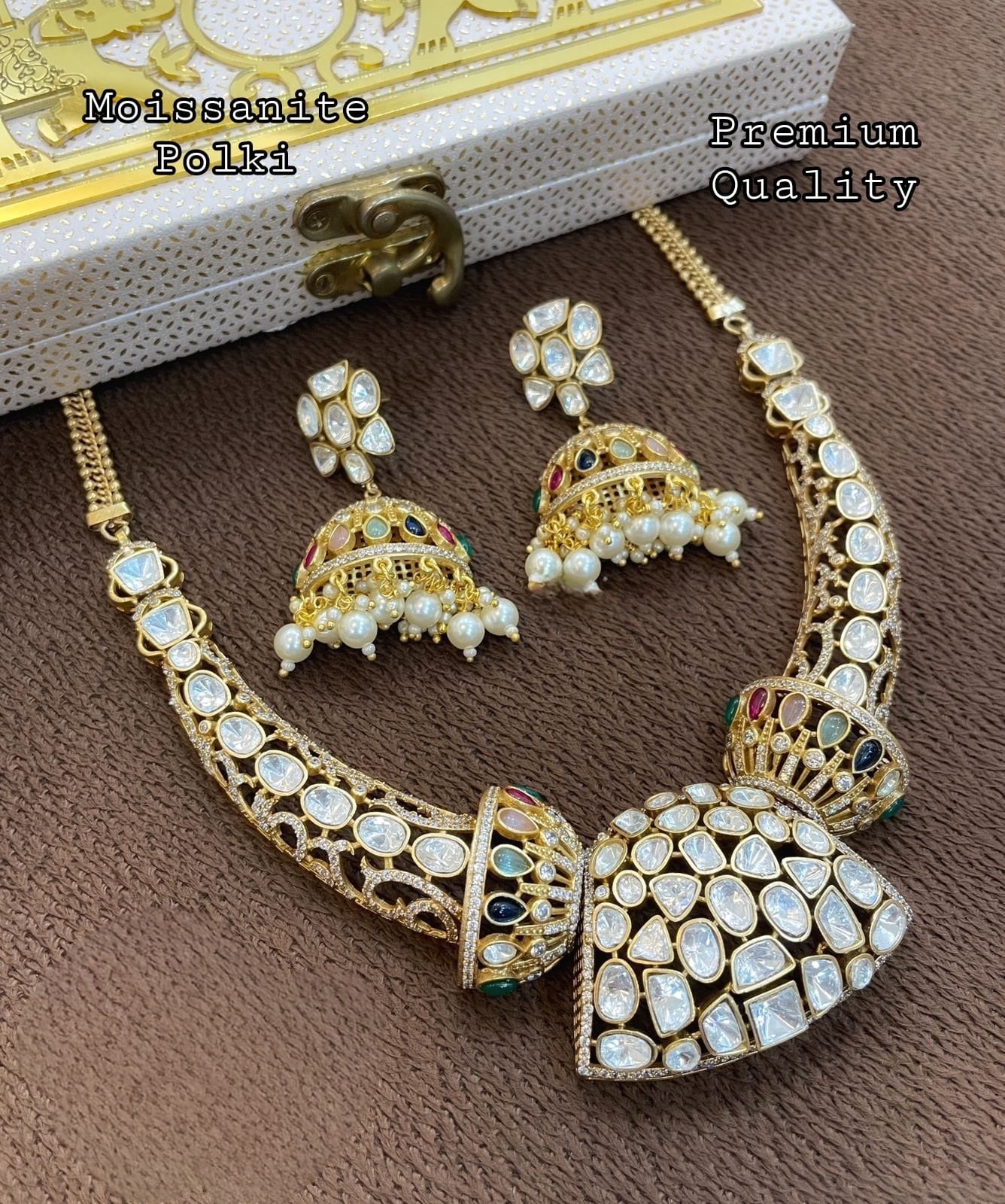 Kiyati polki kundan set