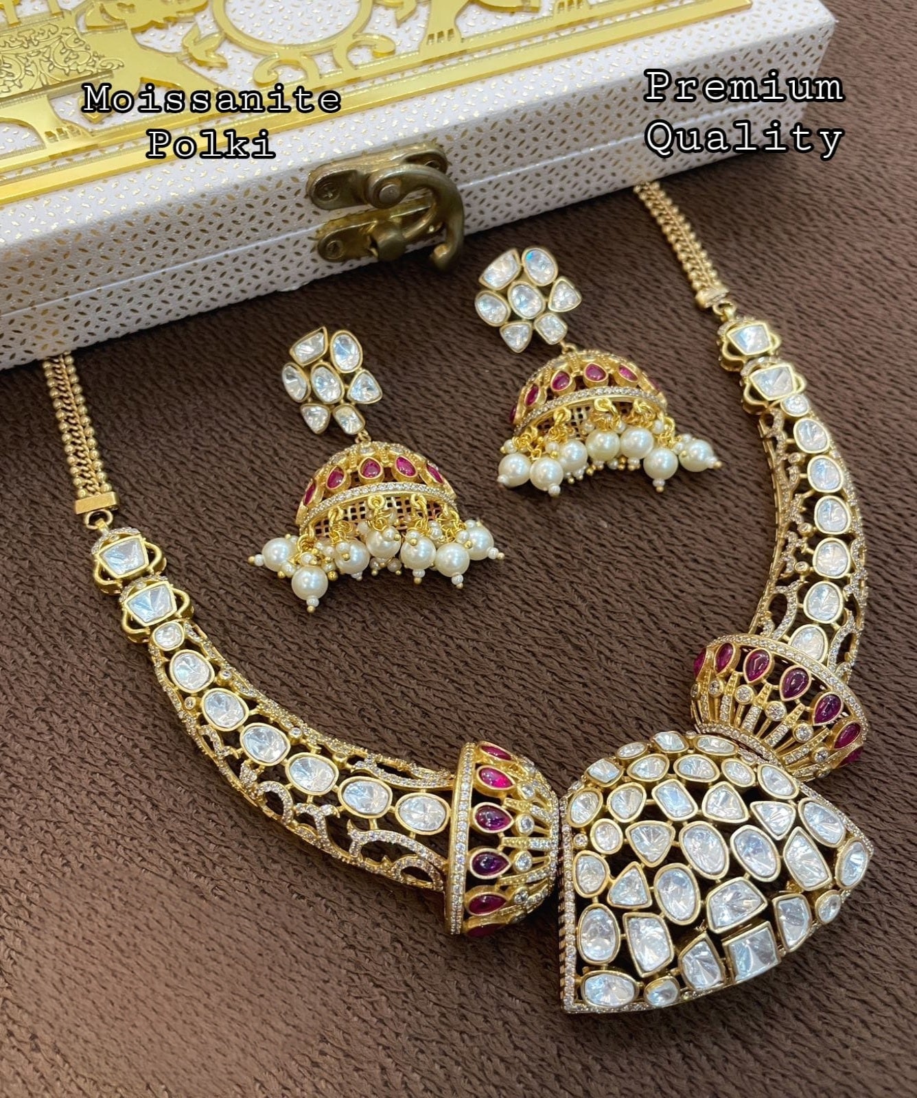 Kiyati polki kundan set