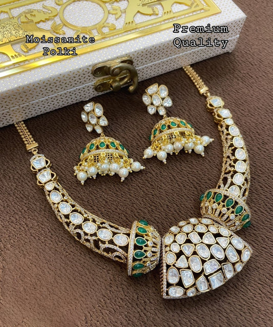 Kiyati polki kundan set