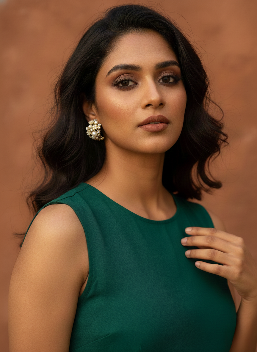 Florina pearl ad earrings