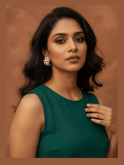 Florina pearl ad earrings