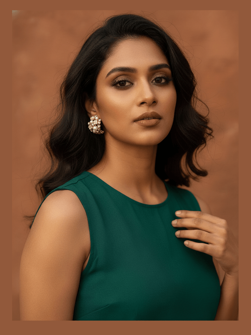 Florina pearl ad earrings