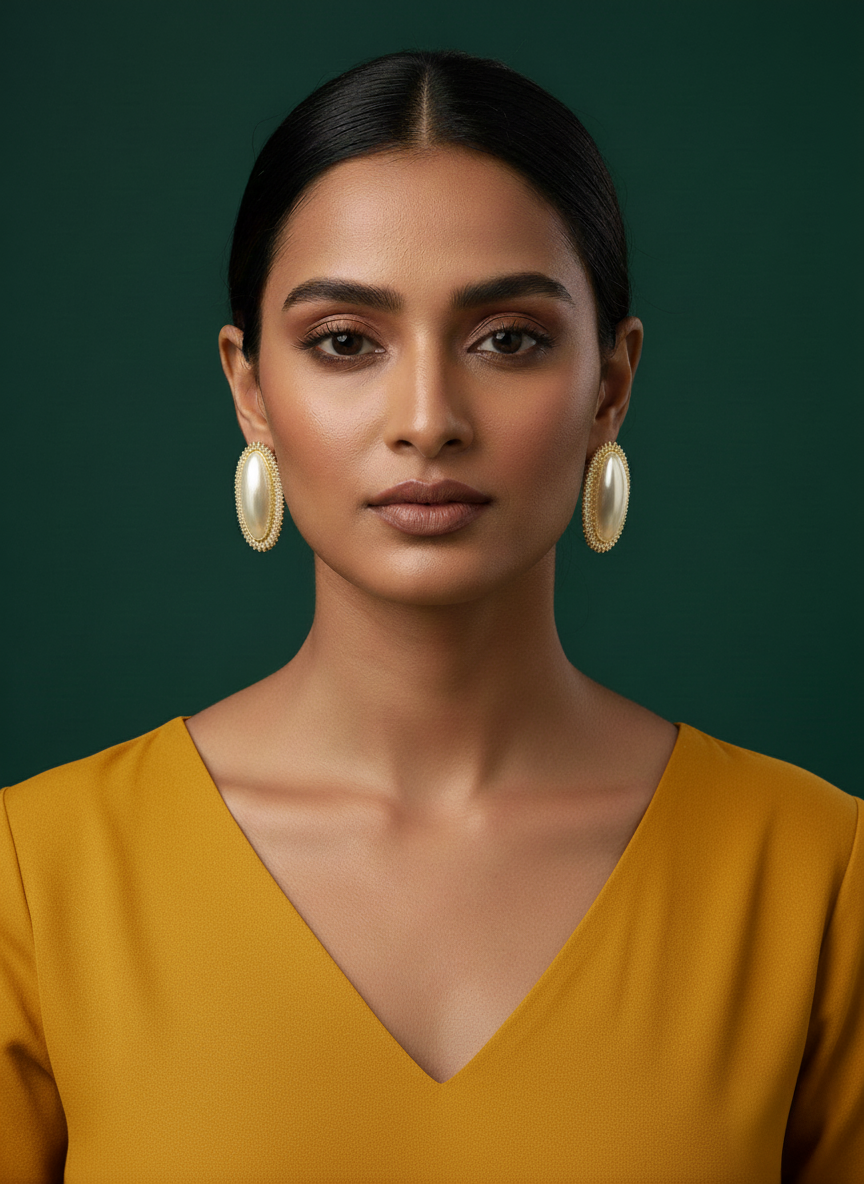 Julia ad pearl earrings