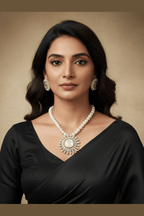 Vaidehi pearl ad kundan Ginni set