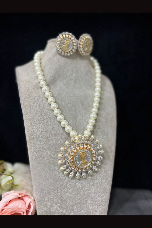 Vaidehi pearl ad kundan Ginni set