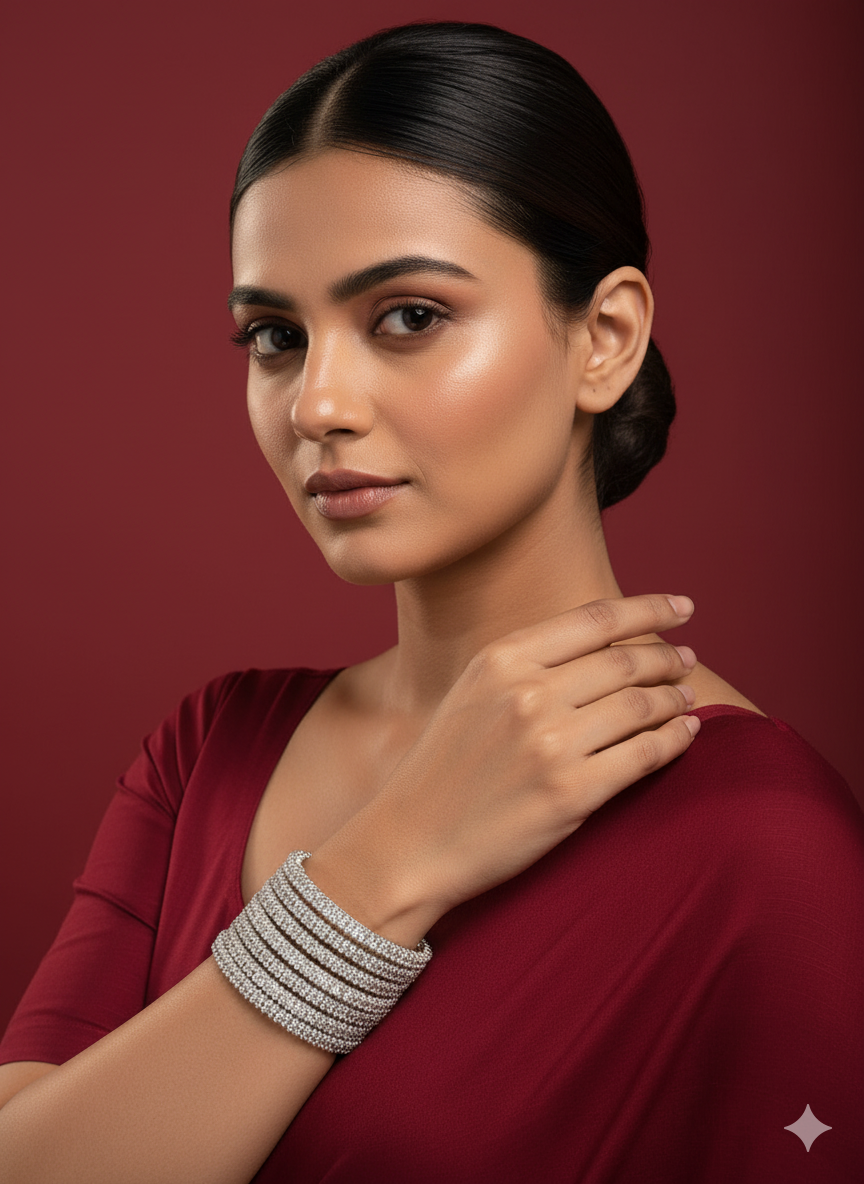 Begonia cz designer bangles