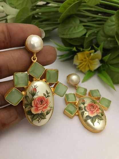 Vidya real pearl earrings