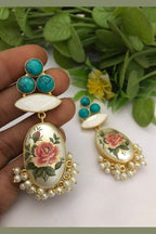 Rekha real pearl earrings