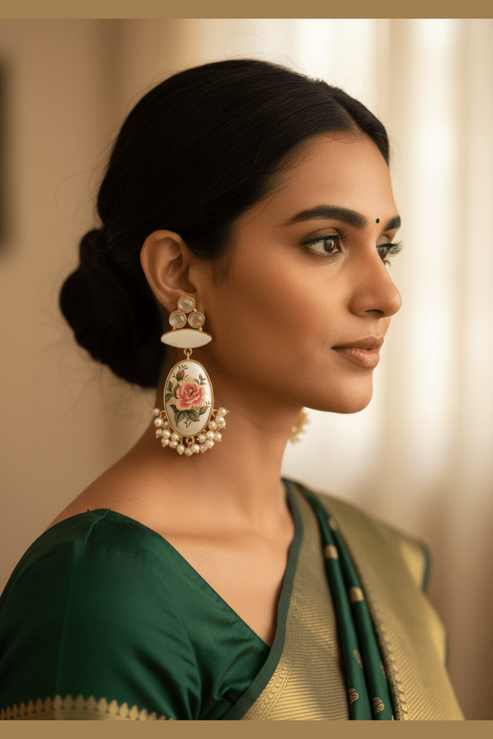 Pavni real pearl earrings