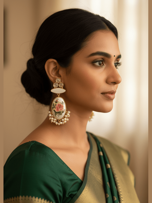 Pavni real pearl earrings