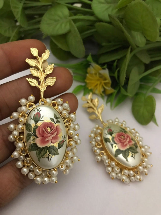 Varunya real pearl earrings