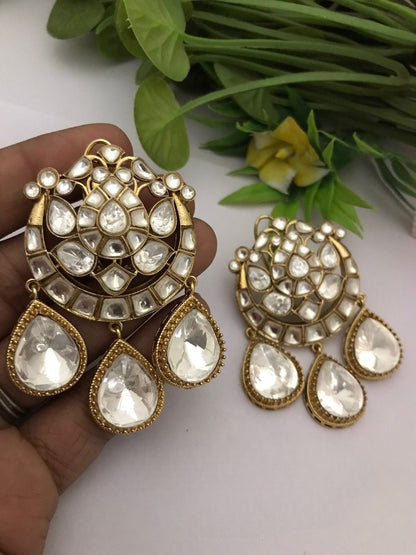 Jyoti polki kundan earrings