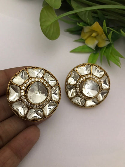 Vidya polki kundan earrings