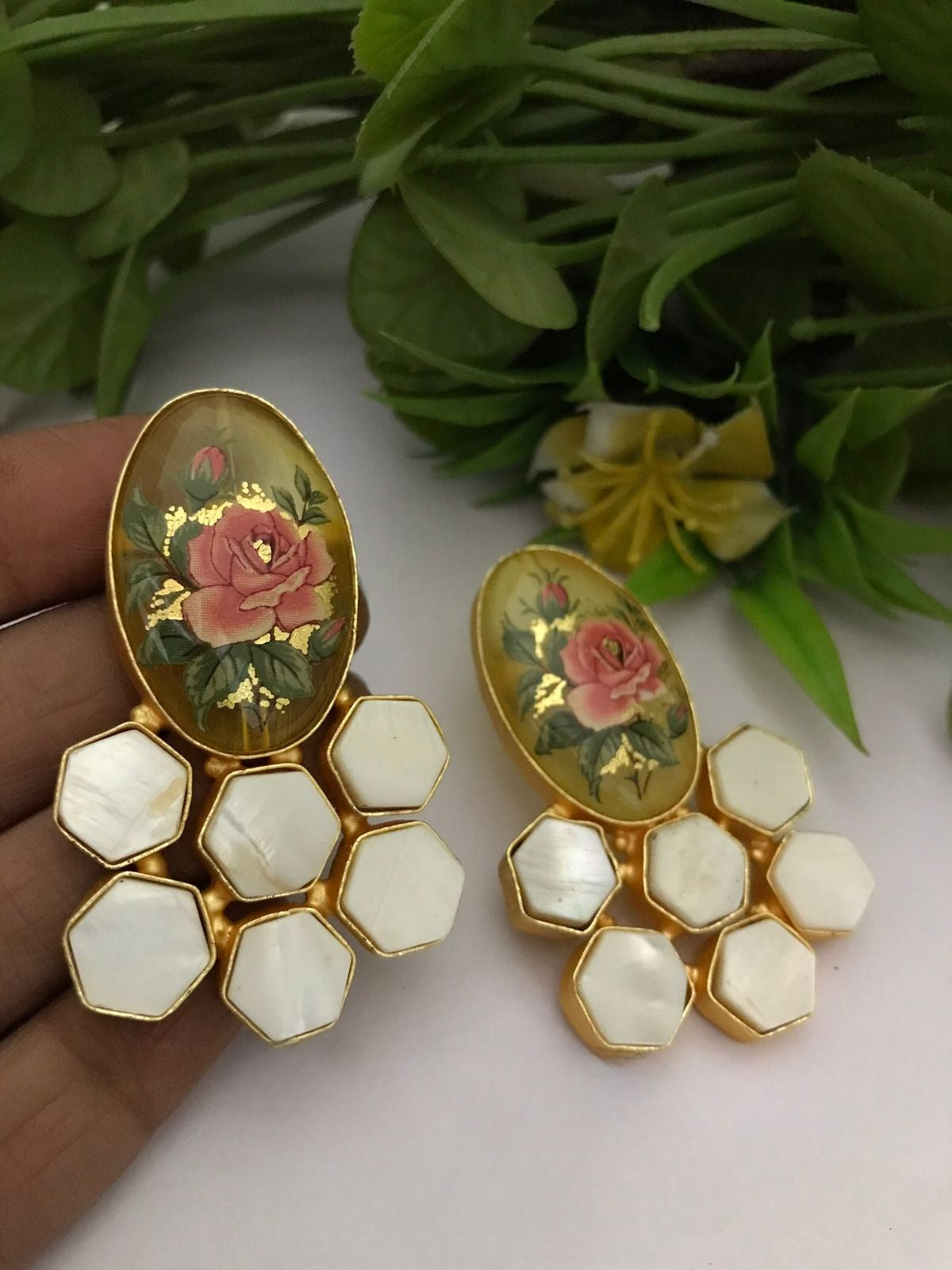 Devanshi real pearl earrings