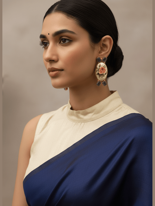 Shiya real pearl earrings