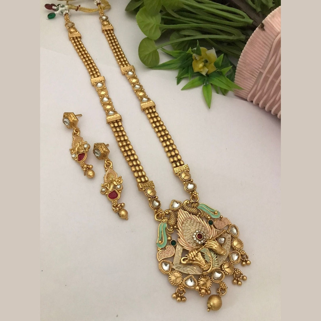 Murli gold look polki set