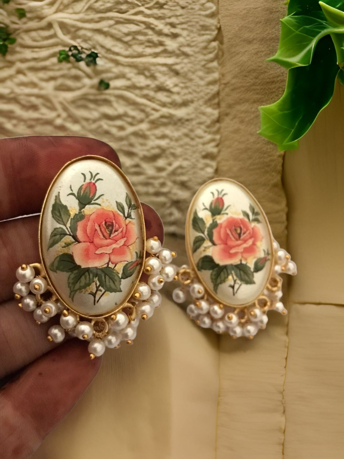 Lucia real pearl earrings