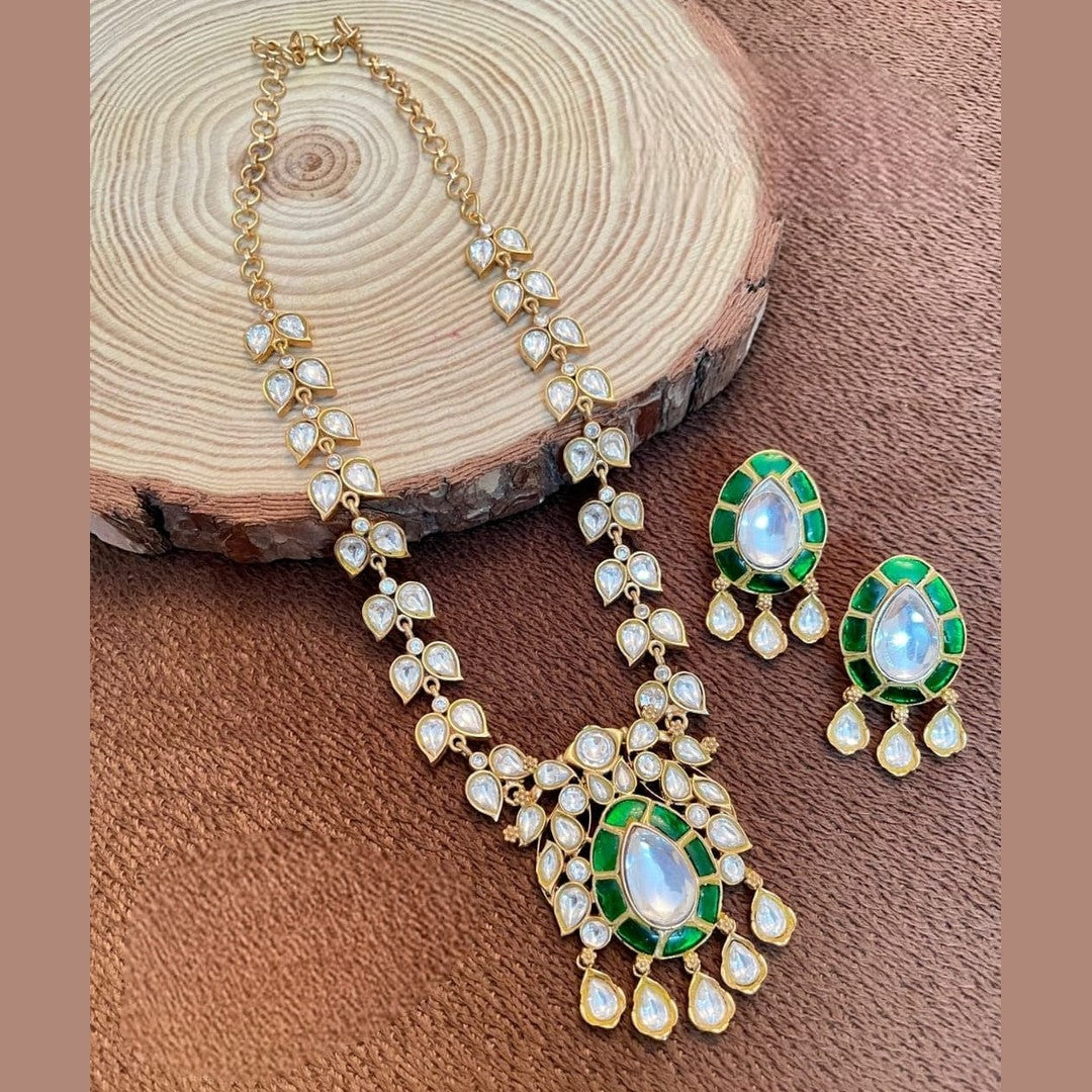 Siya polki kundan set