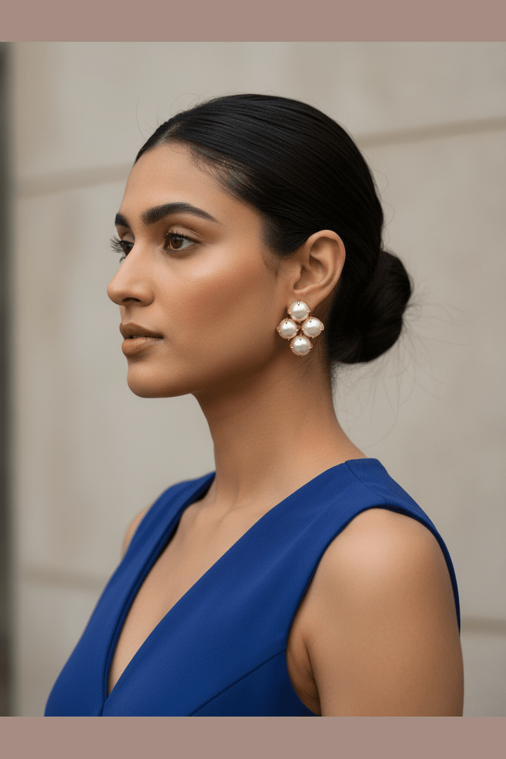 Sayani real pearl earrings