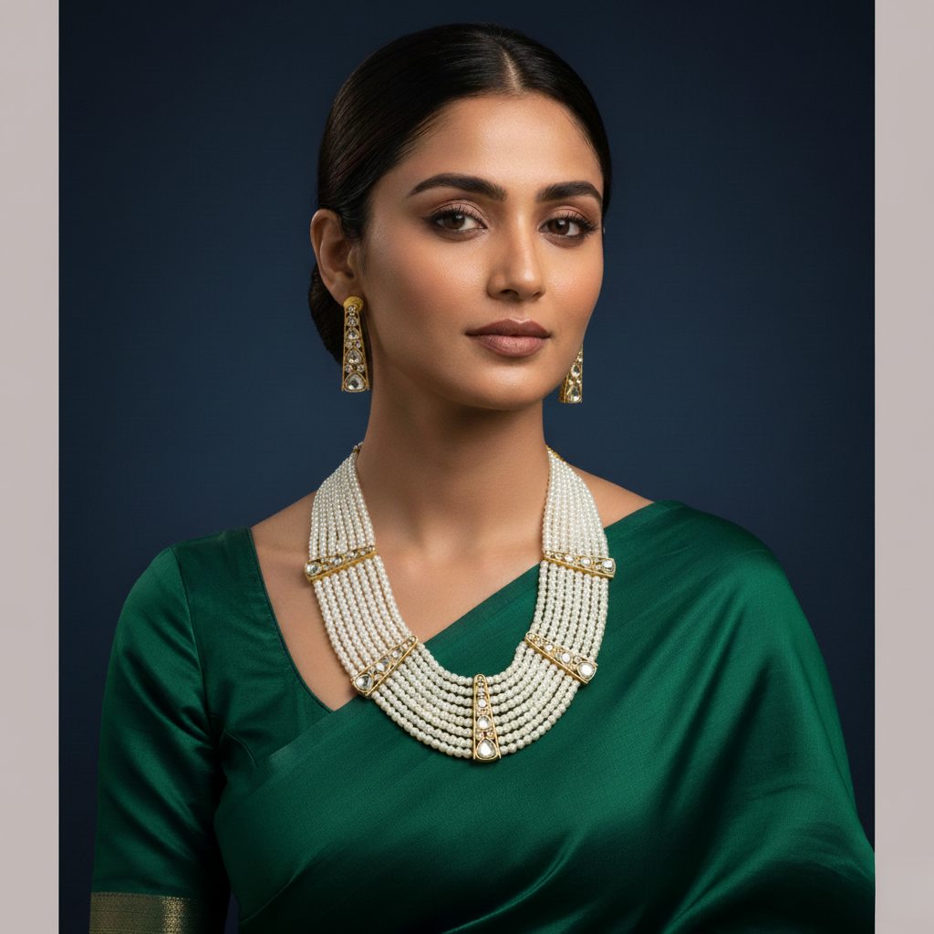 Nirvaya kundan set