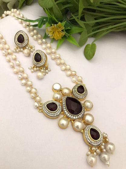 Malishka real pearl set