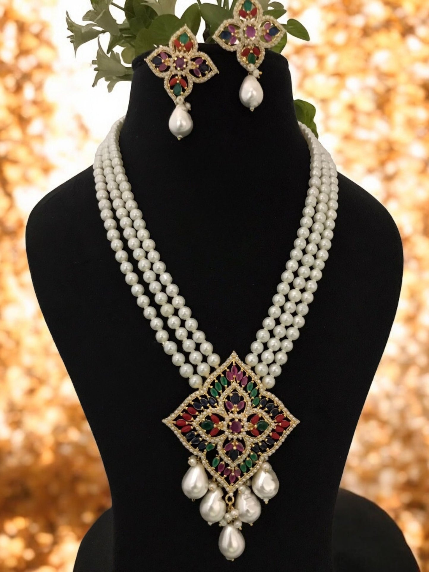 Nimiksha real pearl set