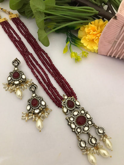 Shaina polki kundan set