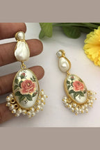 Ahana real pearl earrings
