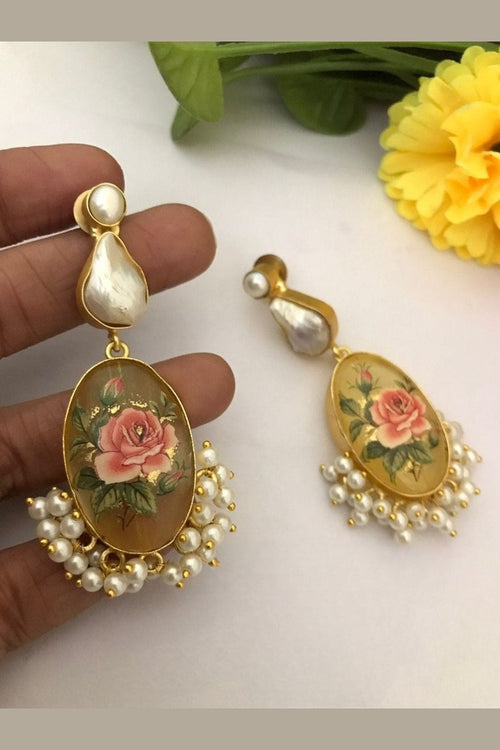 Maanyata real pearl earrings