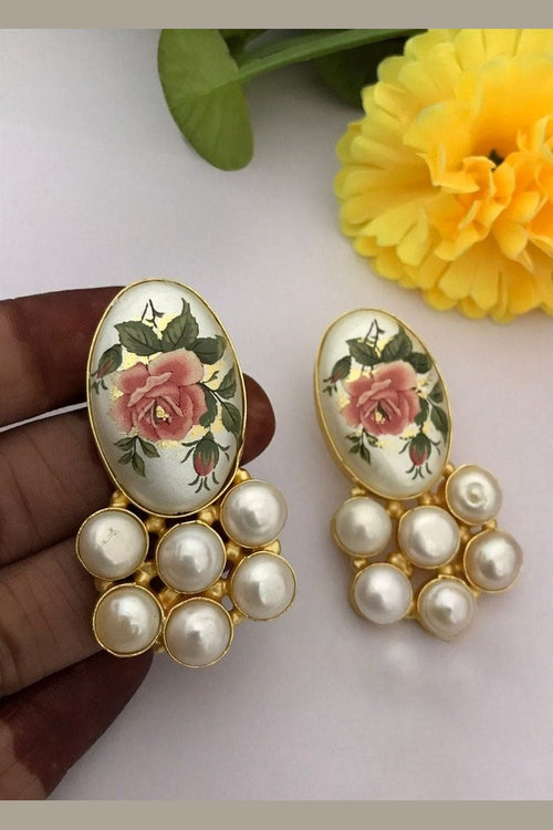 Tamia real pearl earrings