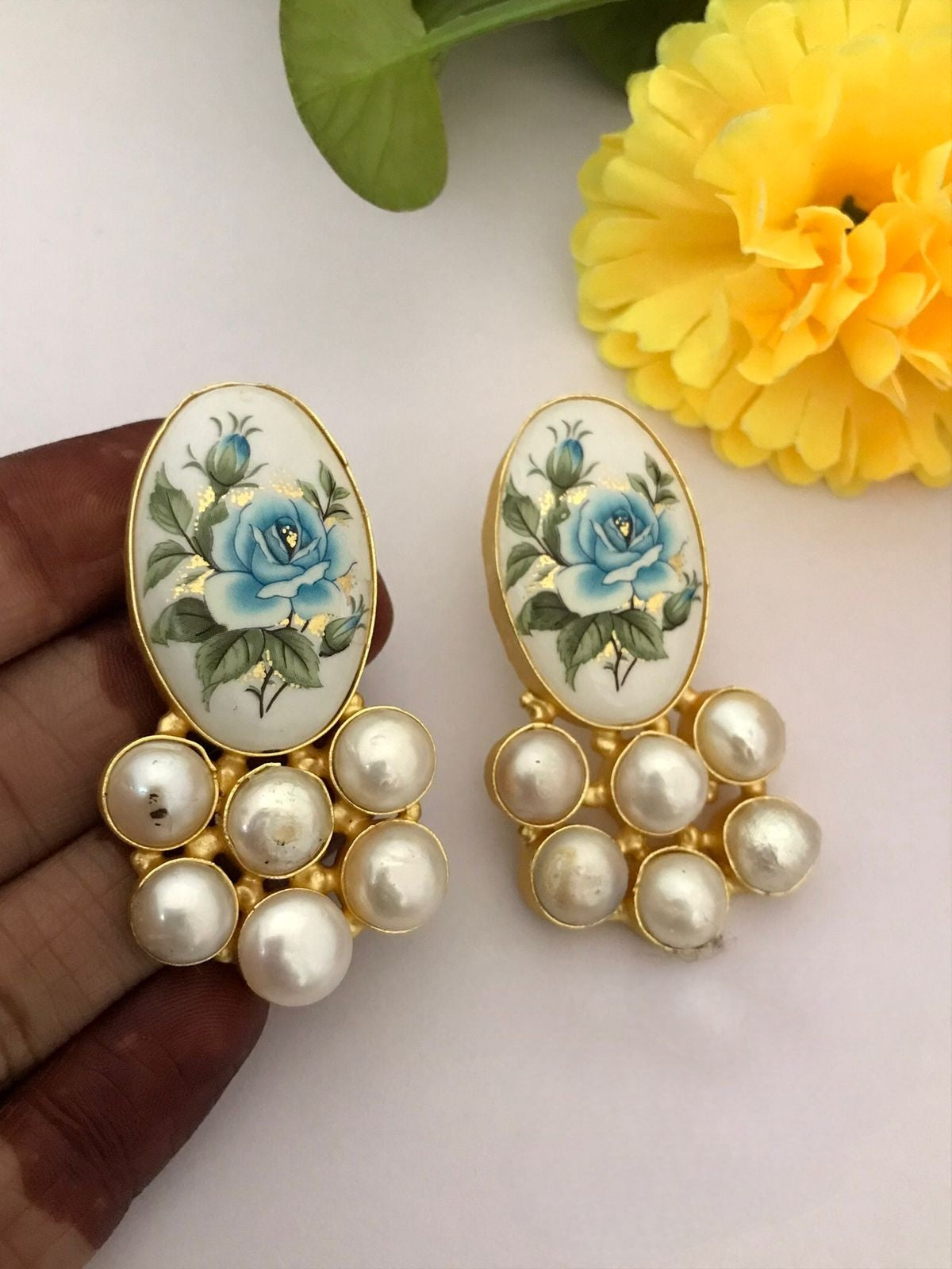 Eden real pearl earrings