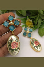 Abirami japnese real pearl earrings