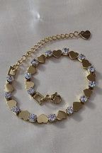 B-87-18k Gold Plated Stainless Steel Tarnish Free Waterproof Female Jewellery