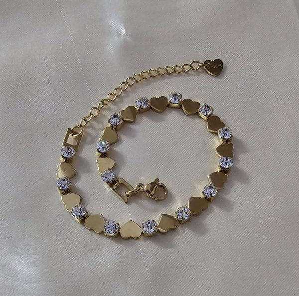 B-87-18k Gold Plated Stainless Steel Tarnish Free Waterproof Female Jewellery