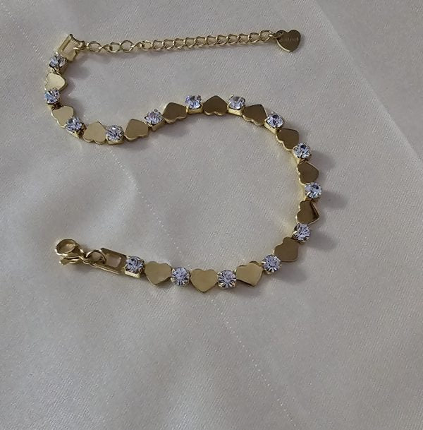 B-87-18k Gold Plated Stainless Steel Tarnish Free Waterproof Female Jewellery