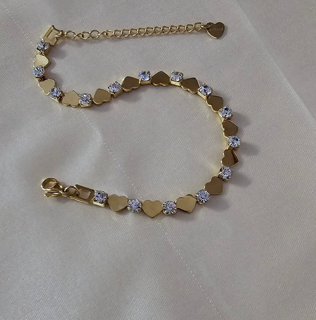 B-87-18k Gold Plated Stainless Steel Tarnish Free Waterproof Female Jewellery