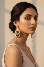 Daksha real pearl earrings