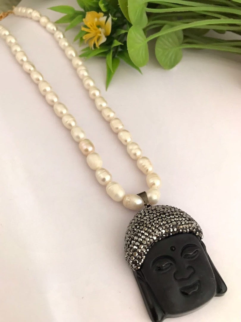 Budha real pearl necklace