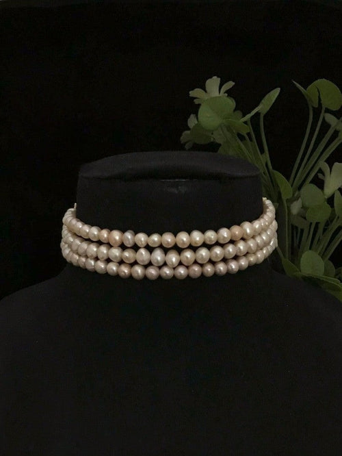 Real Pearl Banhi Set - Elegant Handcrafted Jewelry