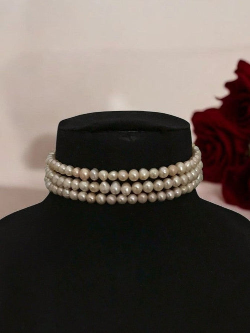 Real Pearl Banhi Set - Elegant Handcrafted Jewelry