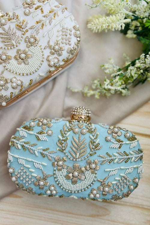 Aachal Clutch - Premium Handmade Silk Accessory