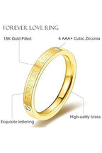 Love 18k Gold Plated ring