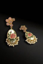 Aabhikya Japnese real pearl earrings