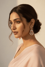Aabhikya Japnese real pearl earrings