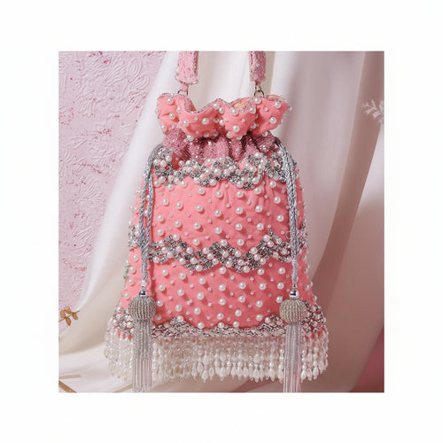 Aadya Potli - Designer Embroidered Handmade Bag