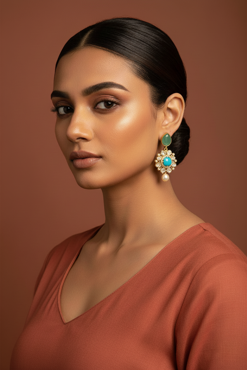 Aarti real pearl earrings