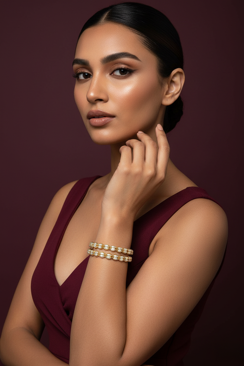 Aashrita real pearl bangles