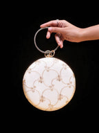 Abhigiri Designer Clutch - Elegant Round Embroidery Accessory