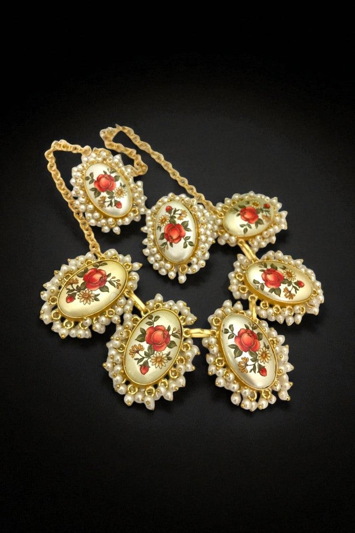 Adah real pearl set