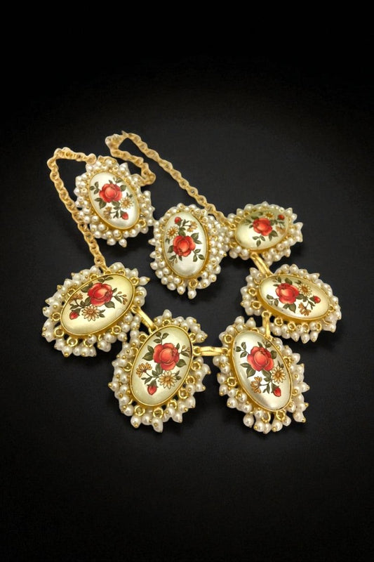 Adah real pearl set